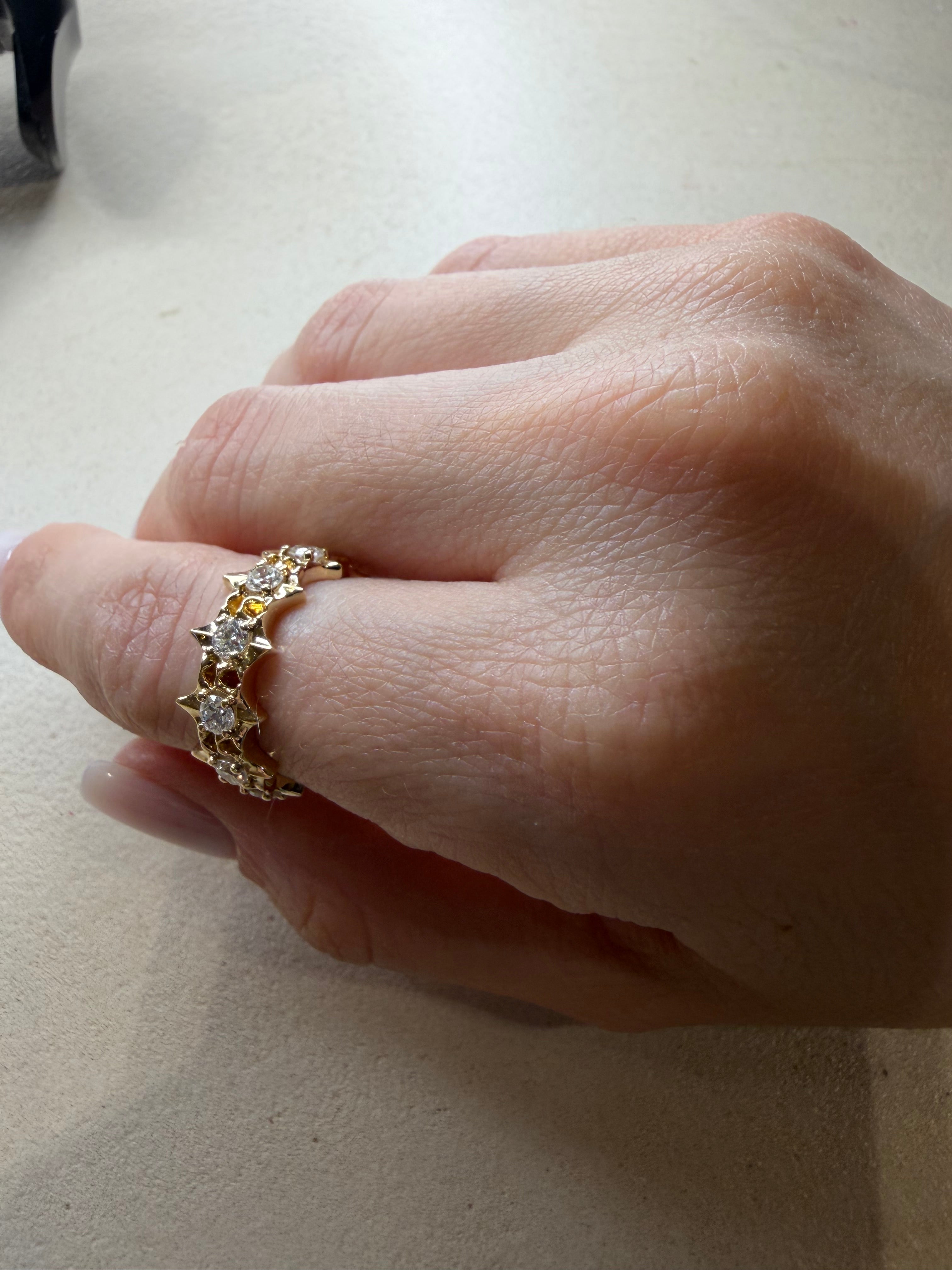 SPIKE - Medium Ring Yellow gold
