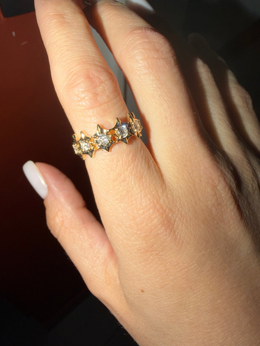 SPIKE - Medium Ring Yellow gold