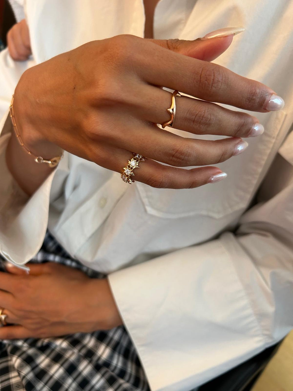 SPIKE - Medium Ring Yellow gold