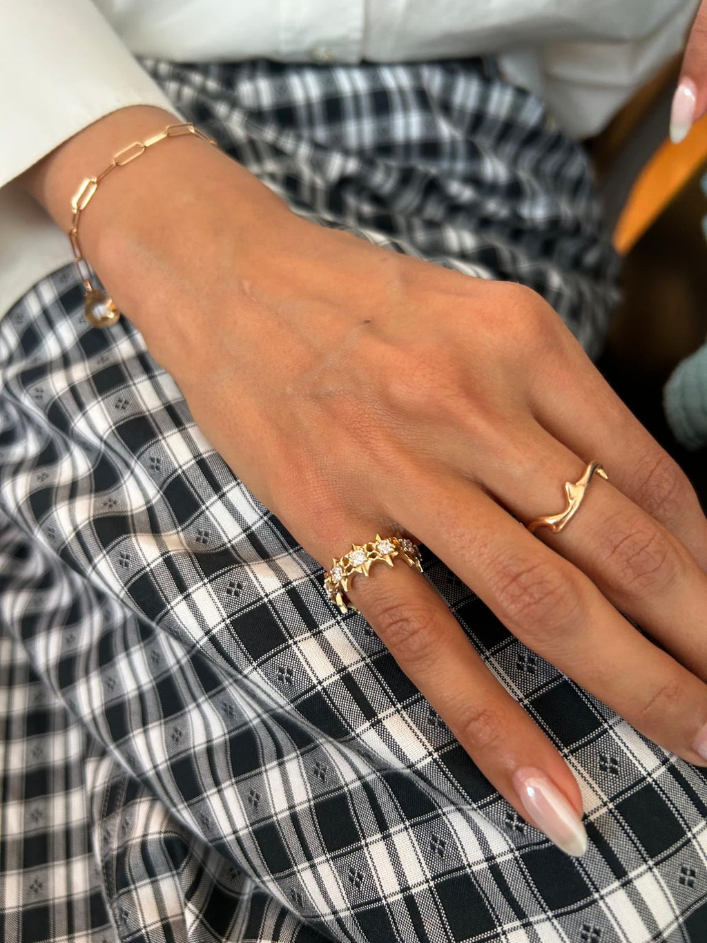 SPIKE - Medium Ring Yellow gold