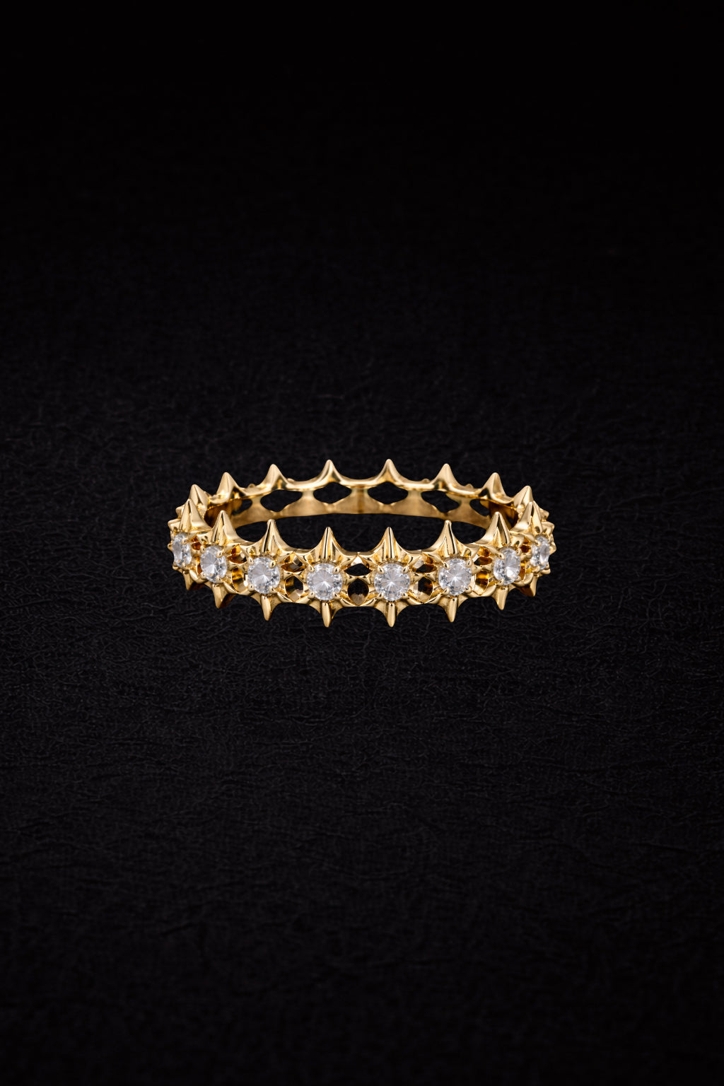SPIKE - Medium Ring Yellow gold