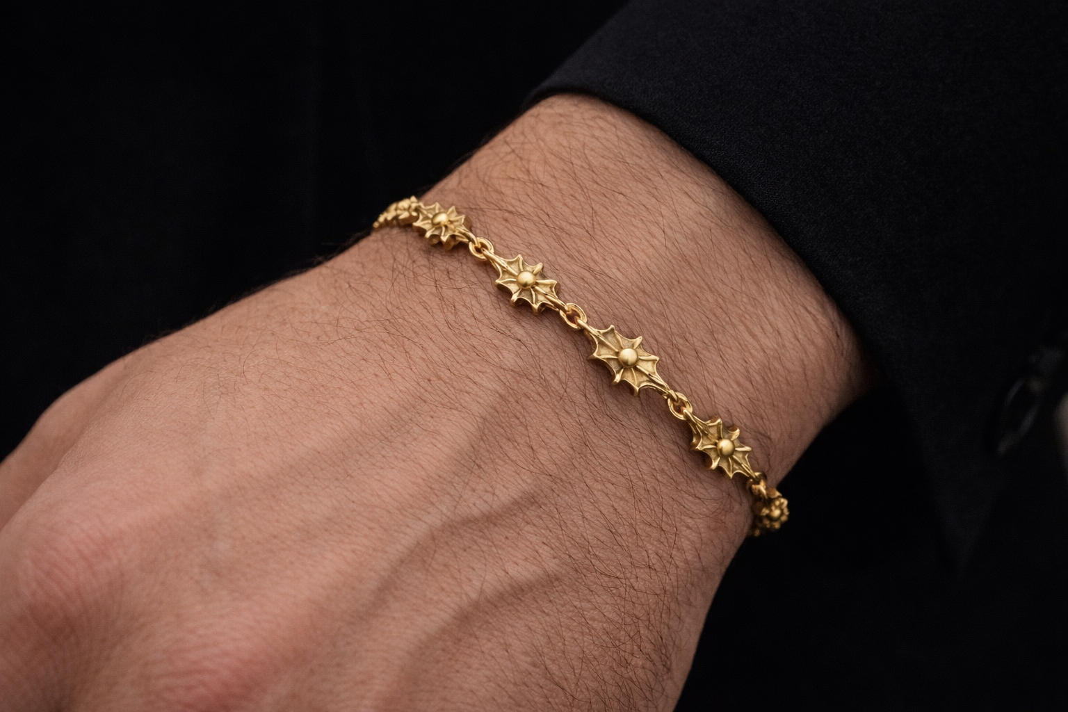 SPIKE - Bracelet no Diamond Yellow Gold
