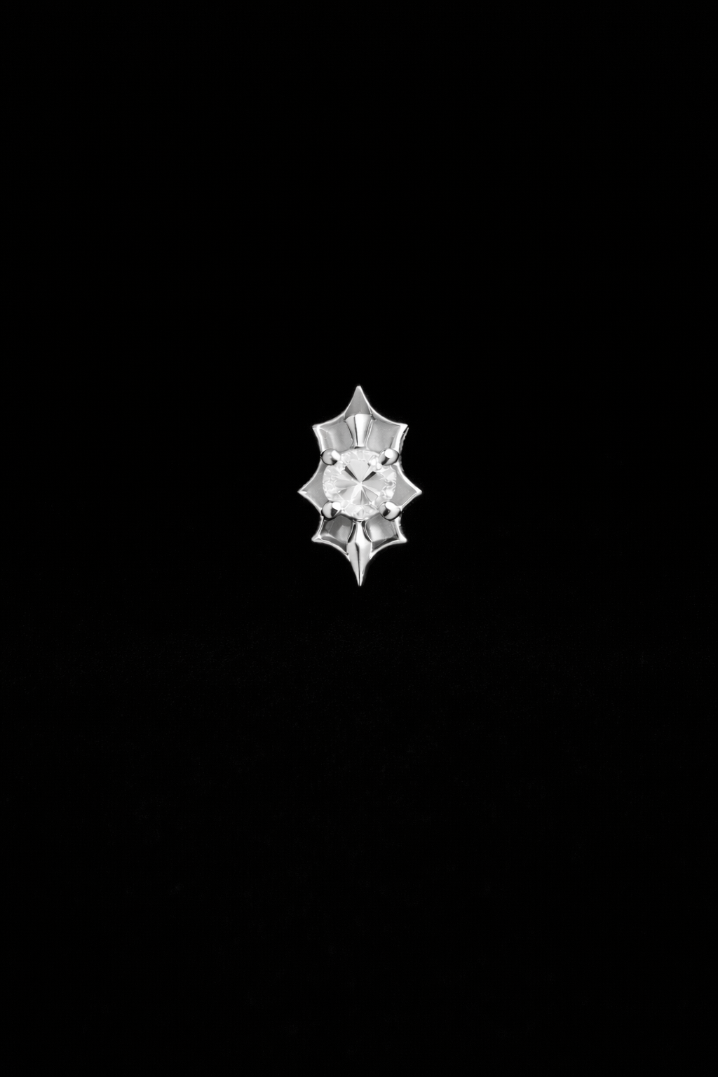 SPIKE - Stud White gold