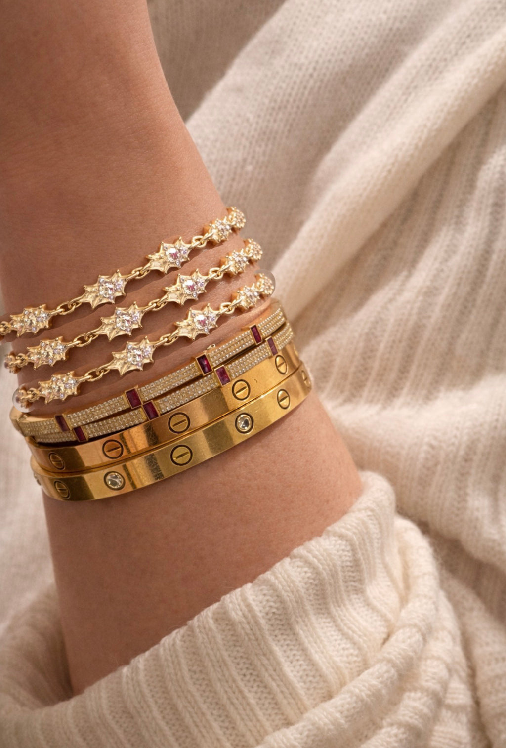 SPIKE - Bracelet Yellow gold