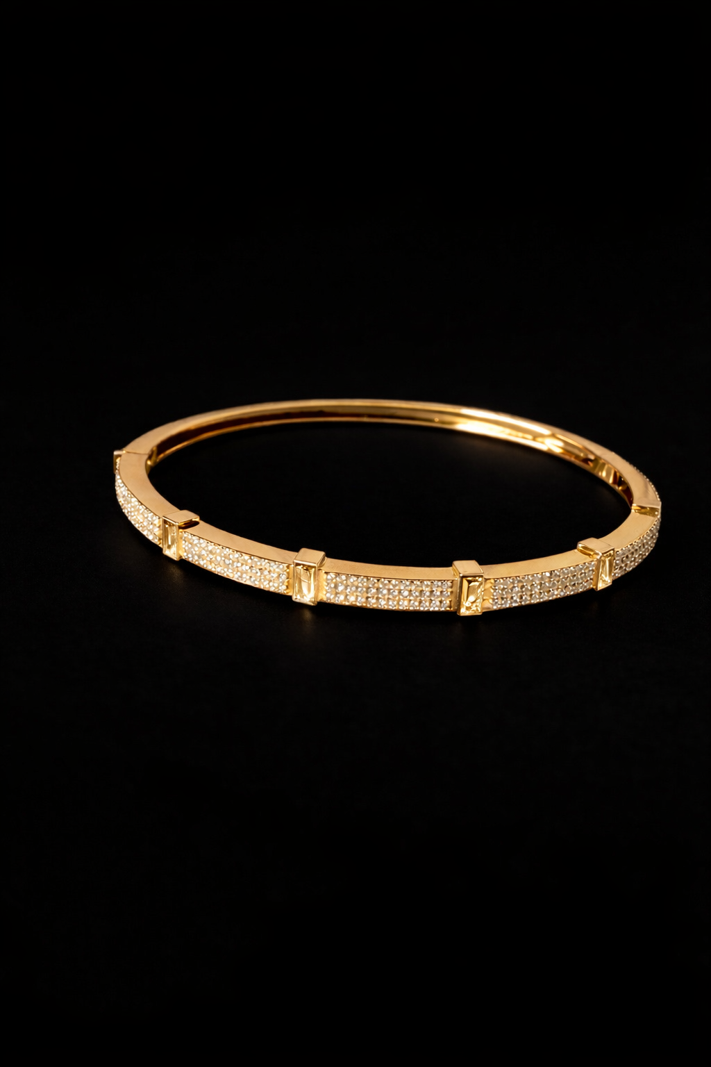 BAR LINE - Bangle with Citrine