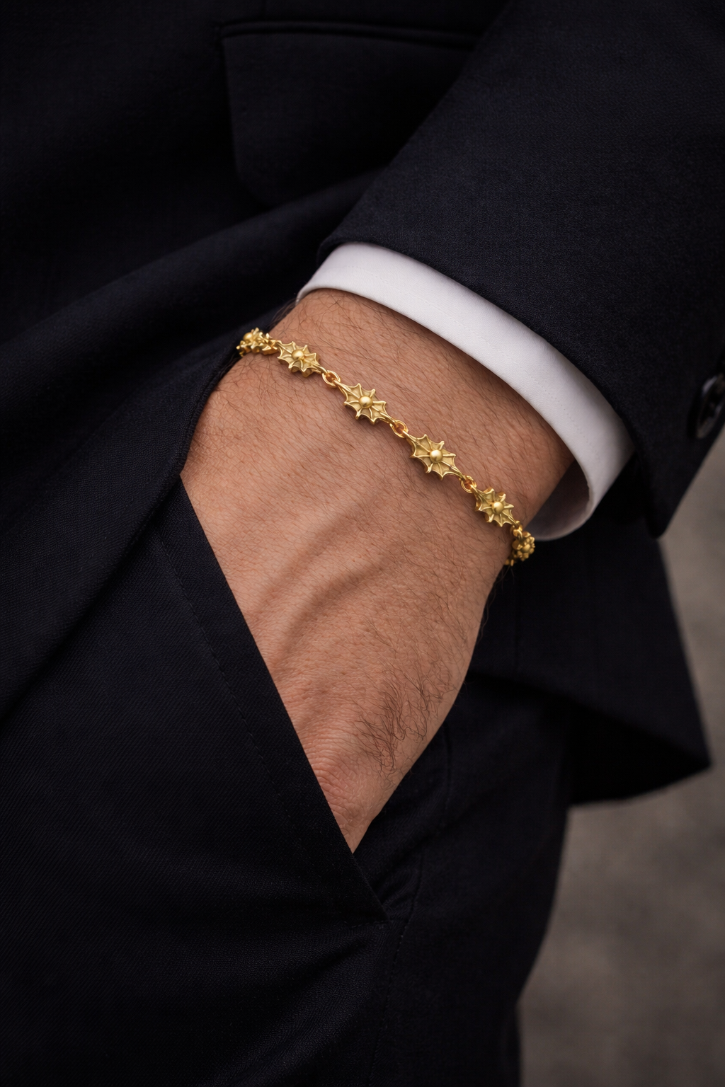SPIKE - Bracelet no Diamond Yellow Gold